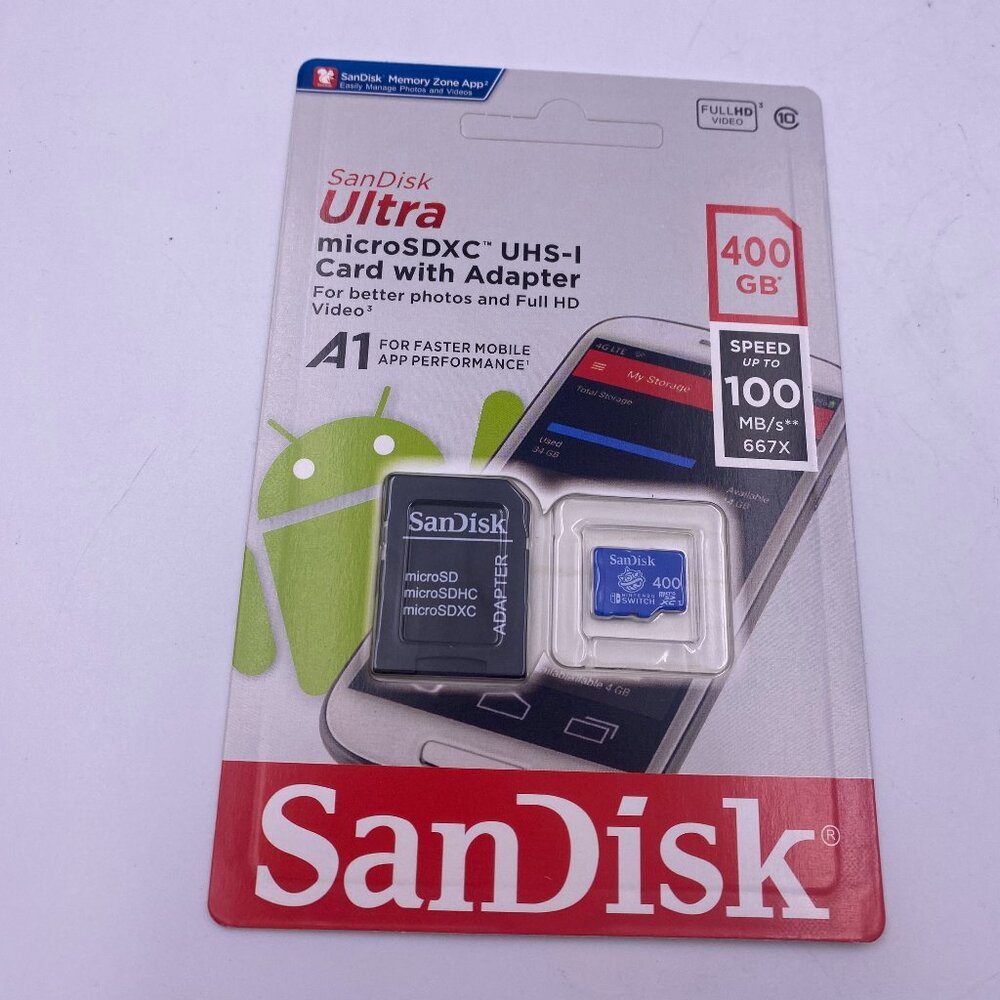 SanDisk Ultra Micro SD Memory Card with Adapter 400 GB - 1.0 Ea